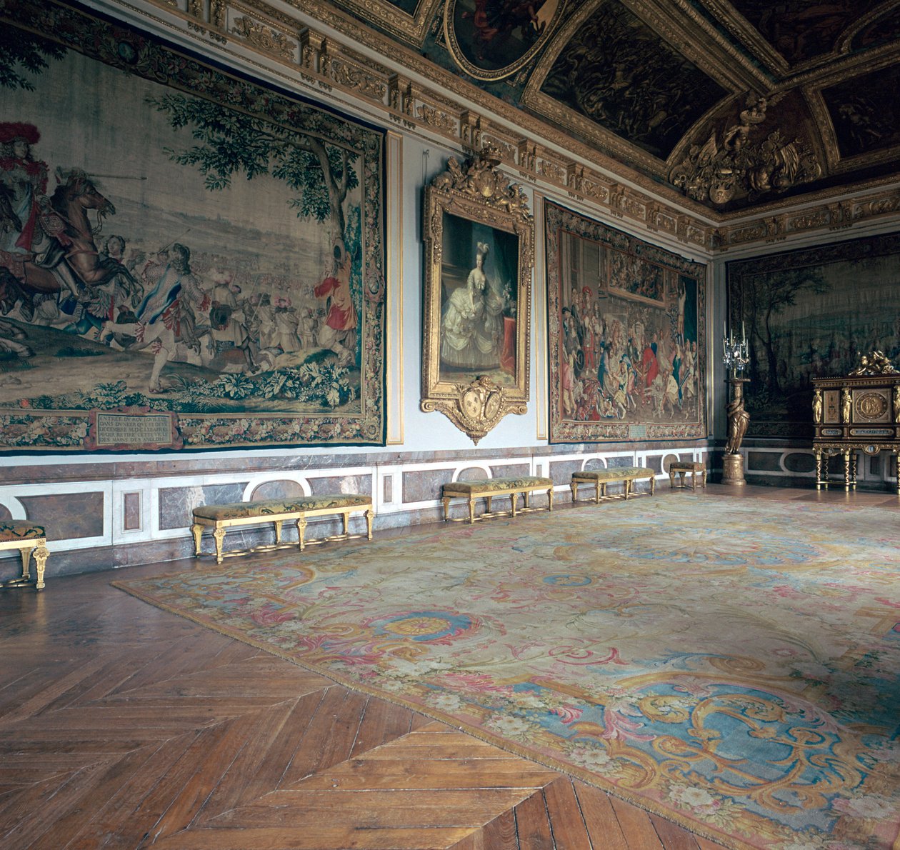 Salon De Mars w Wersalu, XVII wiek autorstwa Charles Le Brun