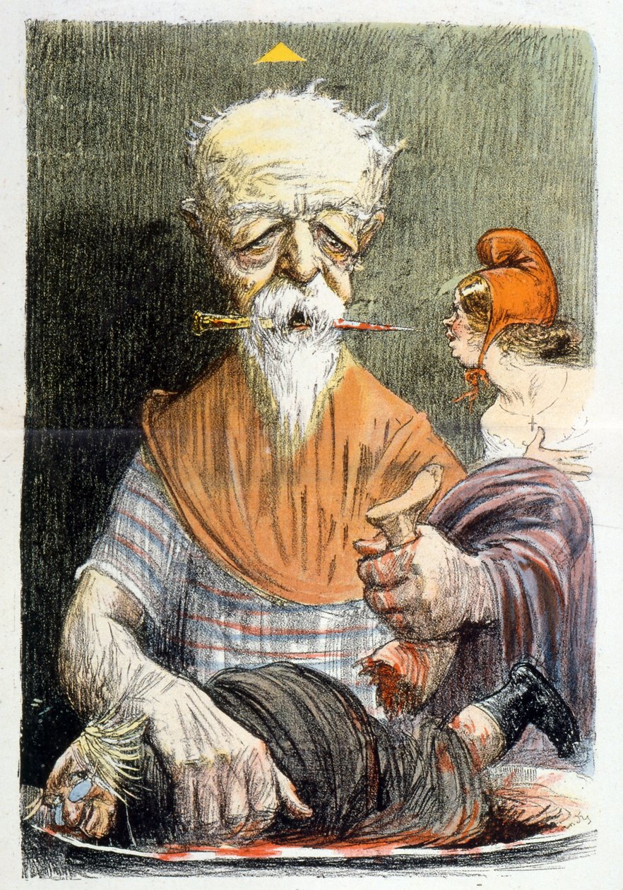 Karykatura przedstawiająca Henri Brissona (grafika) autorstwa Charles Leandre