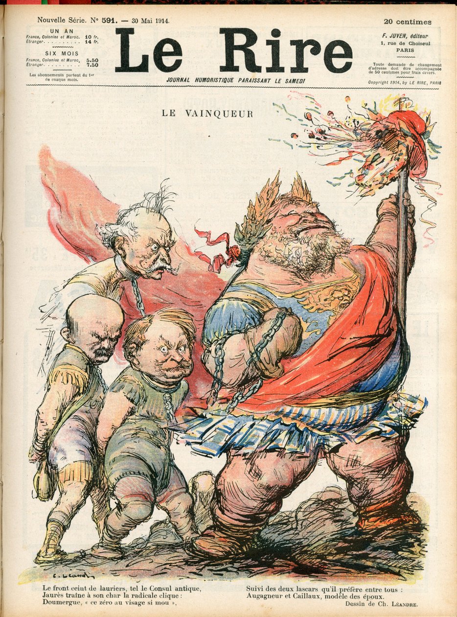 Okładka „Le Lire”, Satyryczna w kolorach autorstwa Charles Leandre