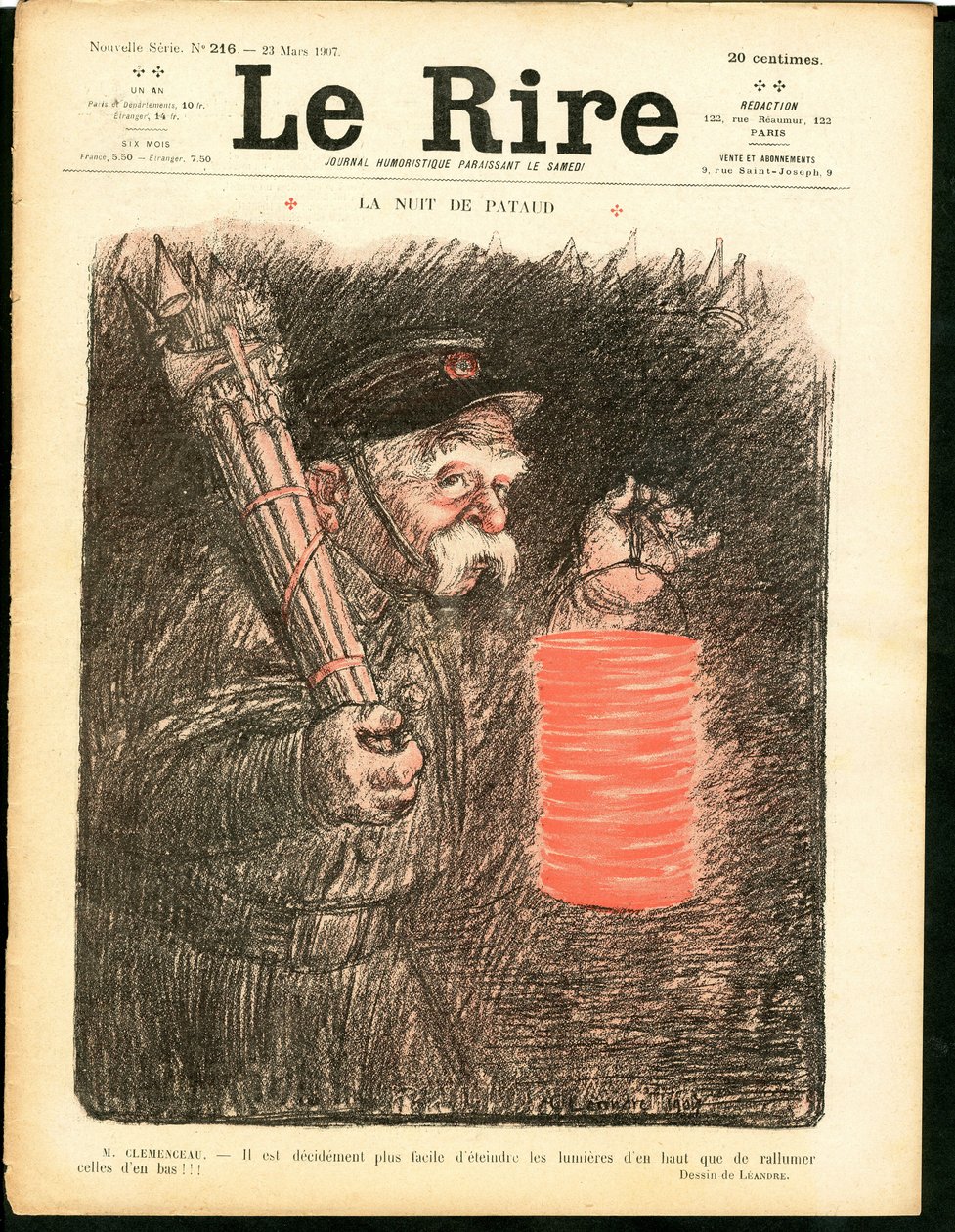 Okładka „Śmiechu”, Satyryczna w kolorach autorstwa Charles Leandre