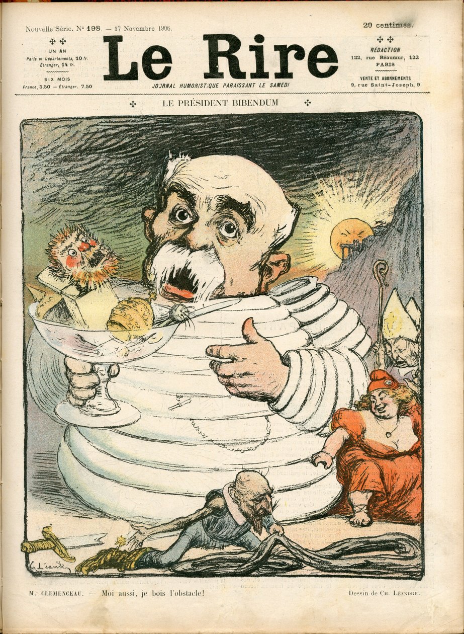 Okładka „Śmiechu”, numer 198, Satyryka w kolorach autorstwa Charles Leandre