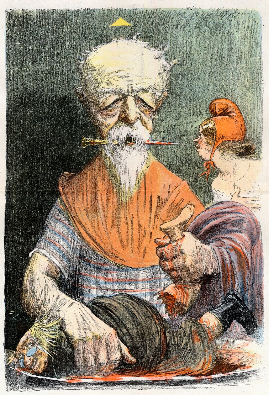 Eugene Henri Brisson (1835-1912), francuski prawnik, dziennikarz i polityk - Karykatura Charlesa Leandre (1862-1934) w „”Le Rire””” 1902 autorstwa Charles Leandre