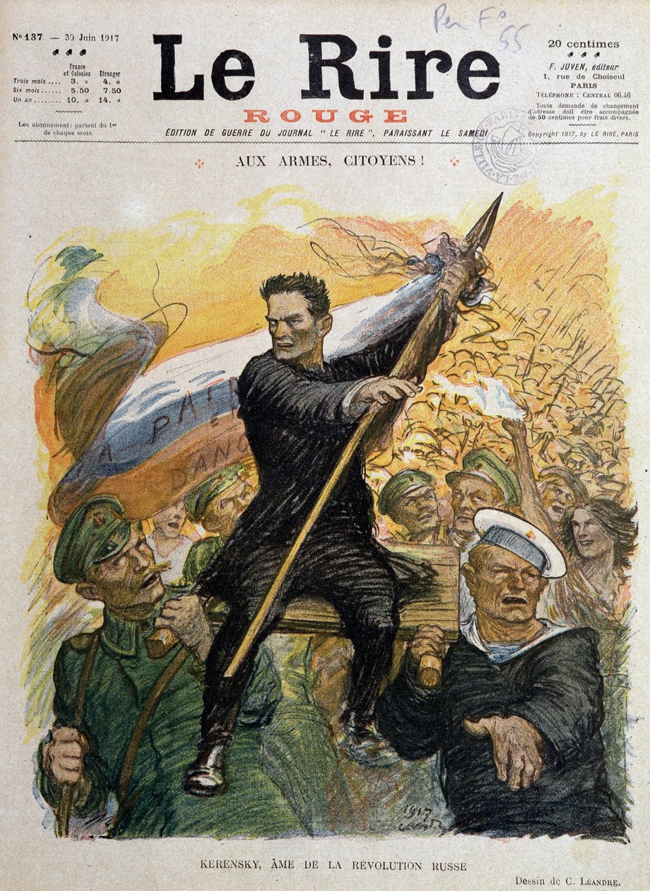 Rewolucja Lutowa (Rosja autorstwa Charles Leandre