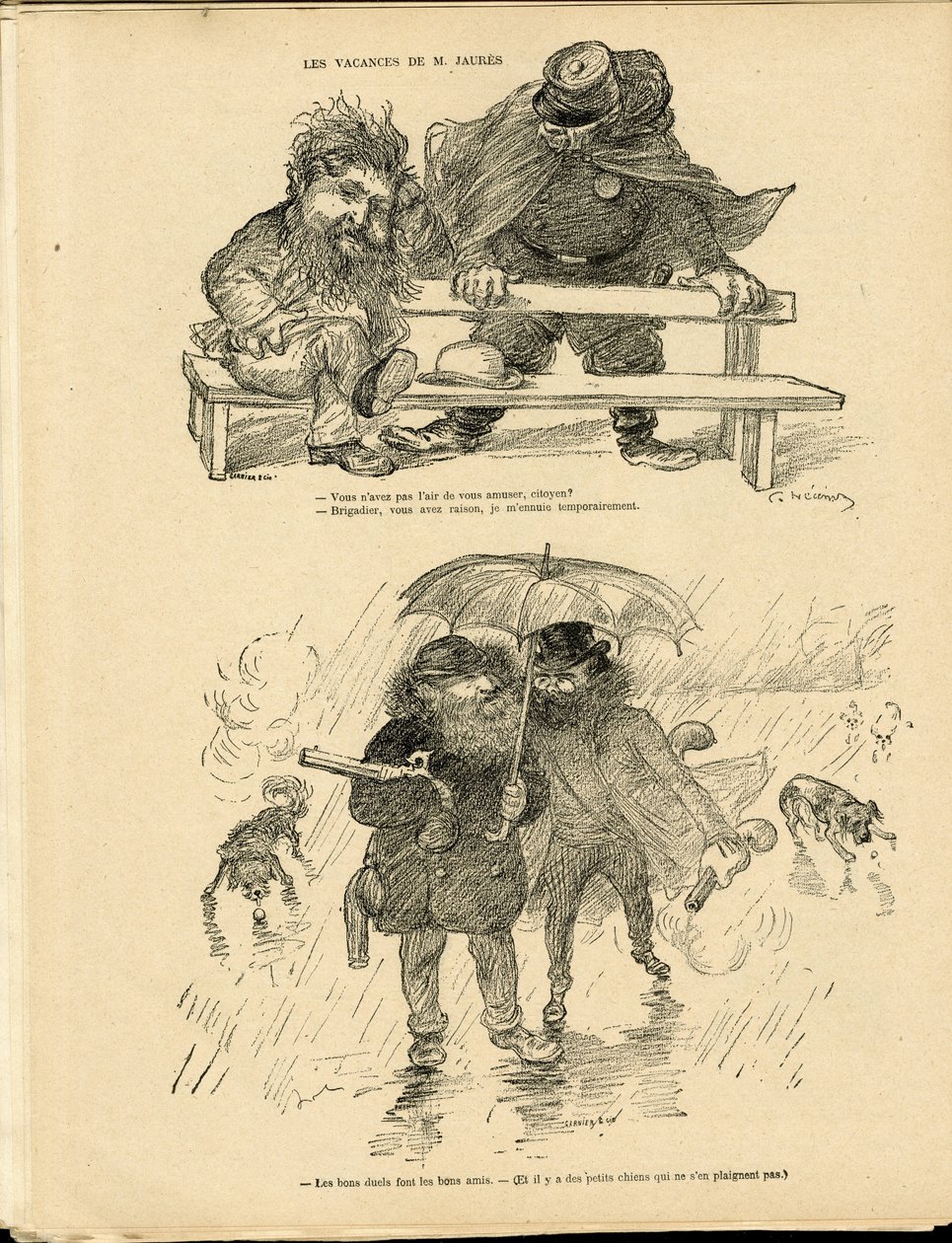 Ilustracja Charlesa Leandre (1862-1934) w Le Rire autorstwa Charles Leandre