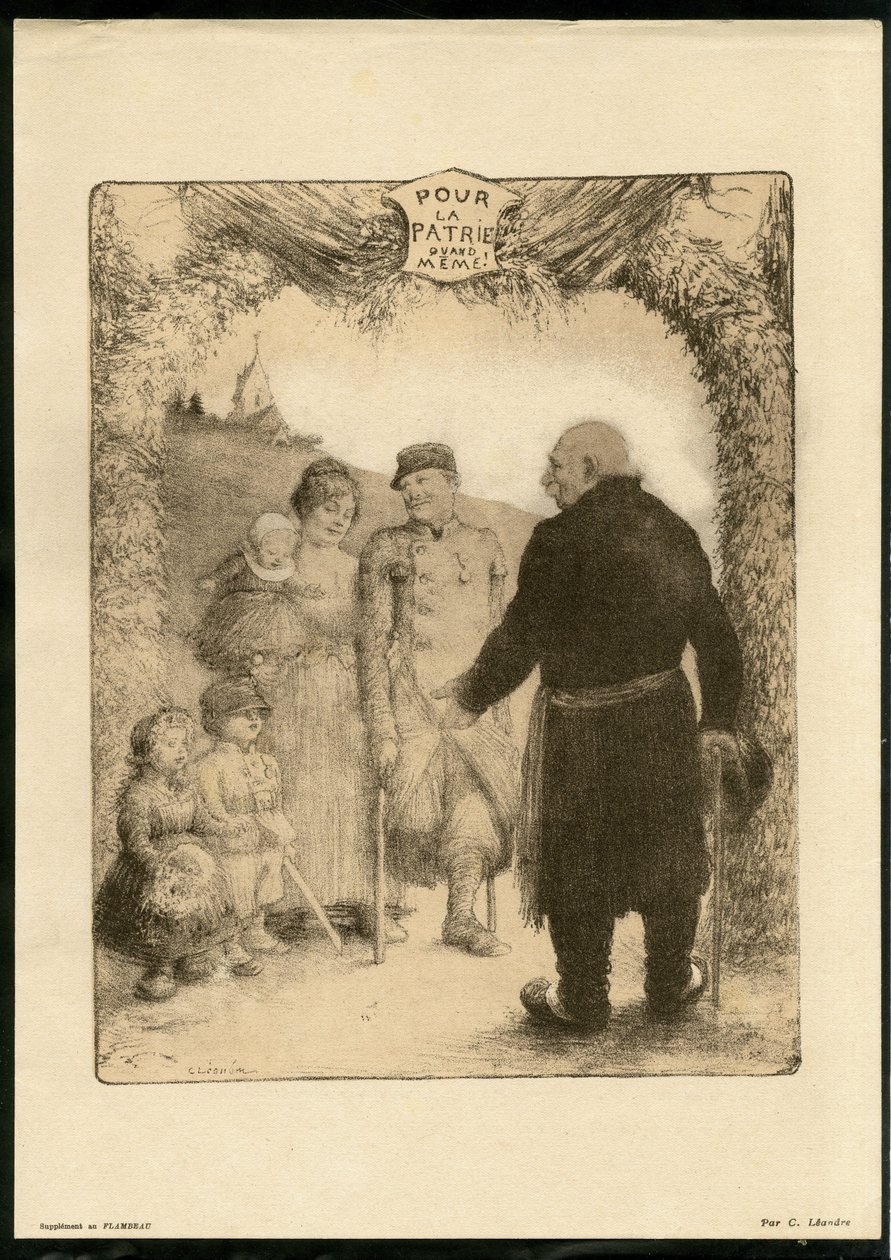 Ilustracja Charlesa Leandre (1862-1934) - Latający liść autorstwa Charles Leandre