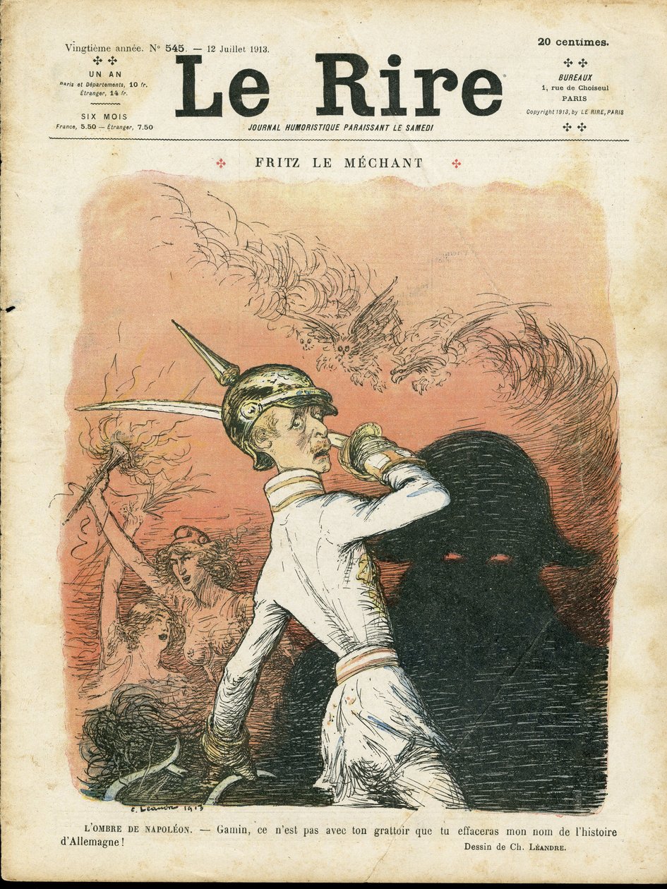 Ilustracja Charlesa Leandre (1862-1934) do okładki Le Lire autorstwa Charles Leandre
