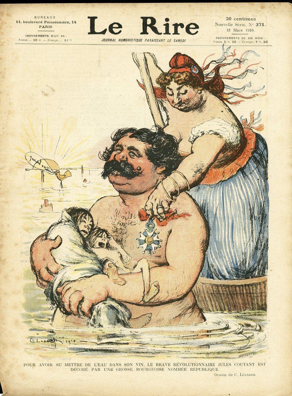 Ilustracja Charlesa Leandre (1862-1934) do okładki Le Lire autorstwa Charles Leandre