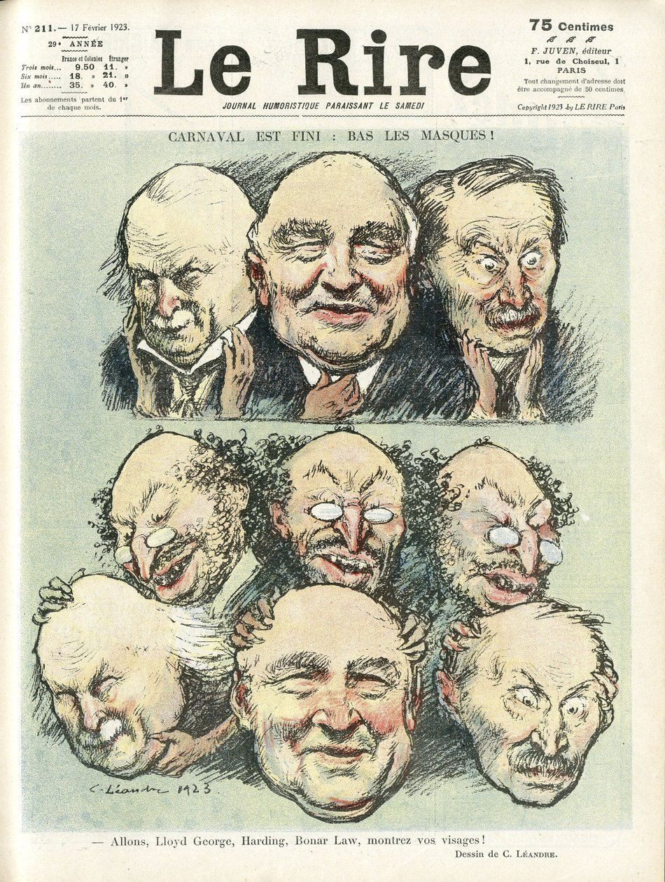 Ilustracja Charlesa Leandre (1862-1934) do okładki Le Rire autorstwa Charles Leandre