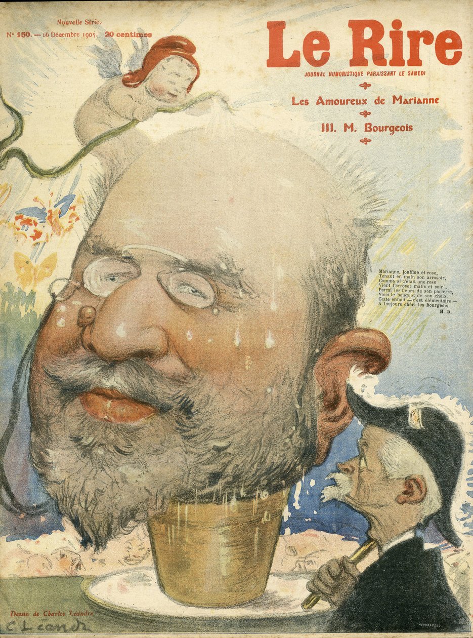 Ilustracja Charlesa Leandre (1862-1934) do okładki Le Rire autorstwa Charles Leandre