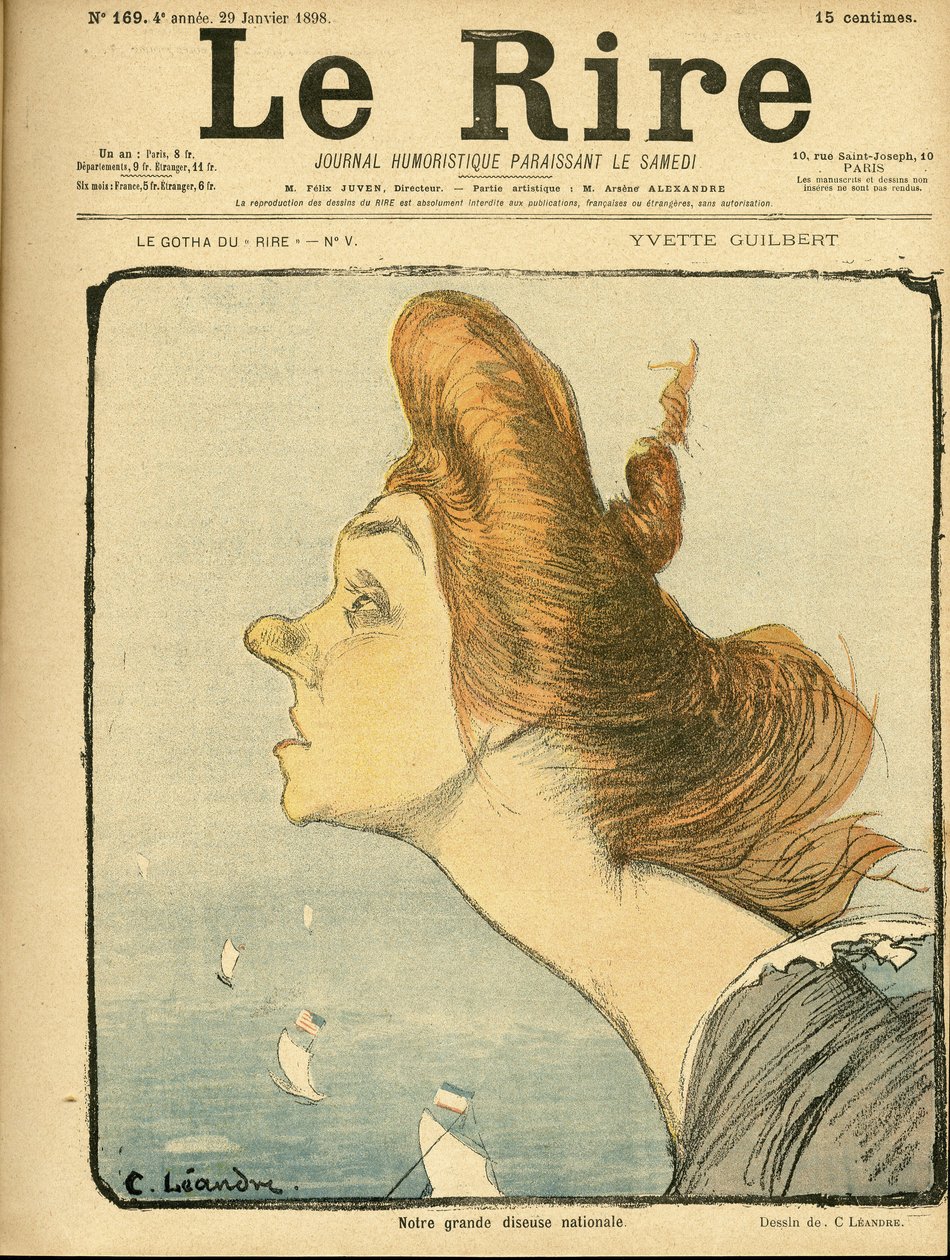 Ilustracja Charlesa Leandre (1862-1934) do okładki Le Rire autorstwa Charles Leandre