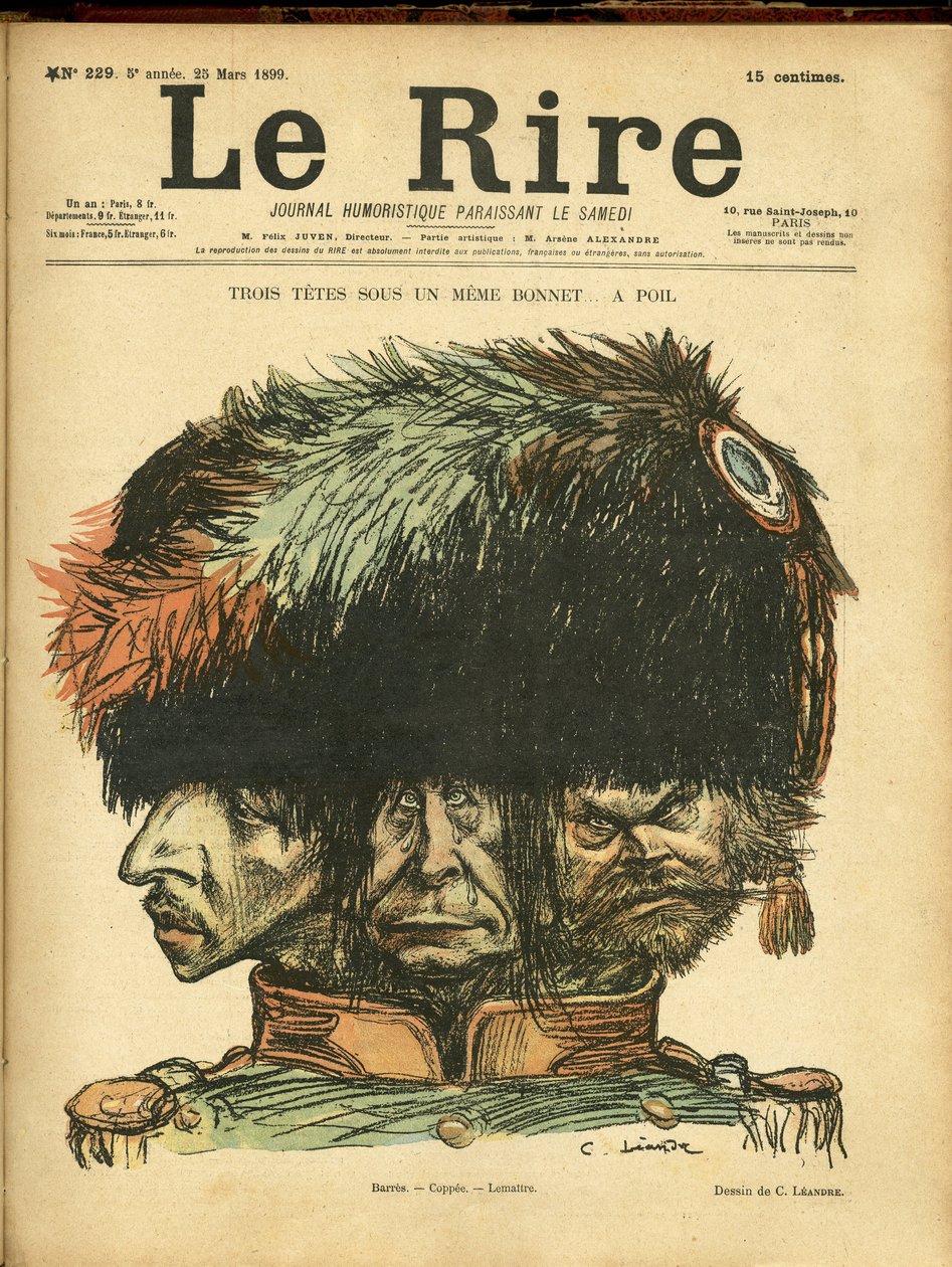 Ilustracja Charlesa Leandre (1862-1934) do okładki Le Rire autorstwa Charles Leandre