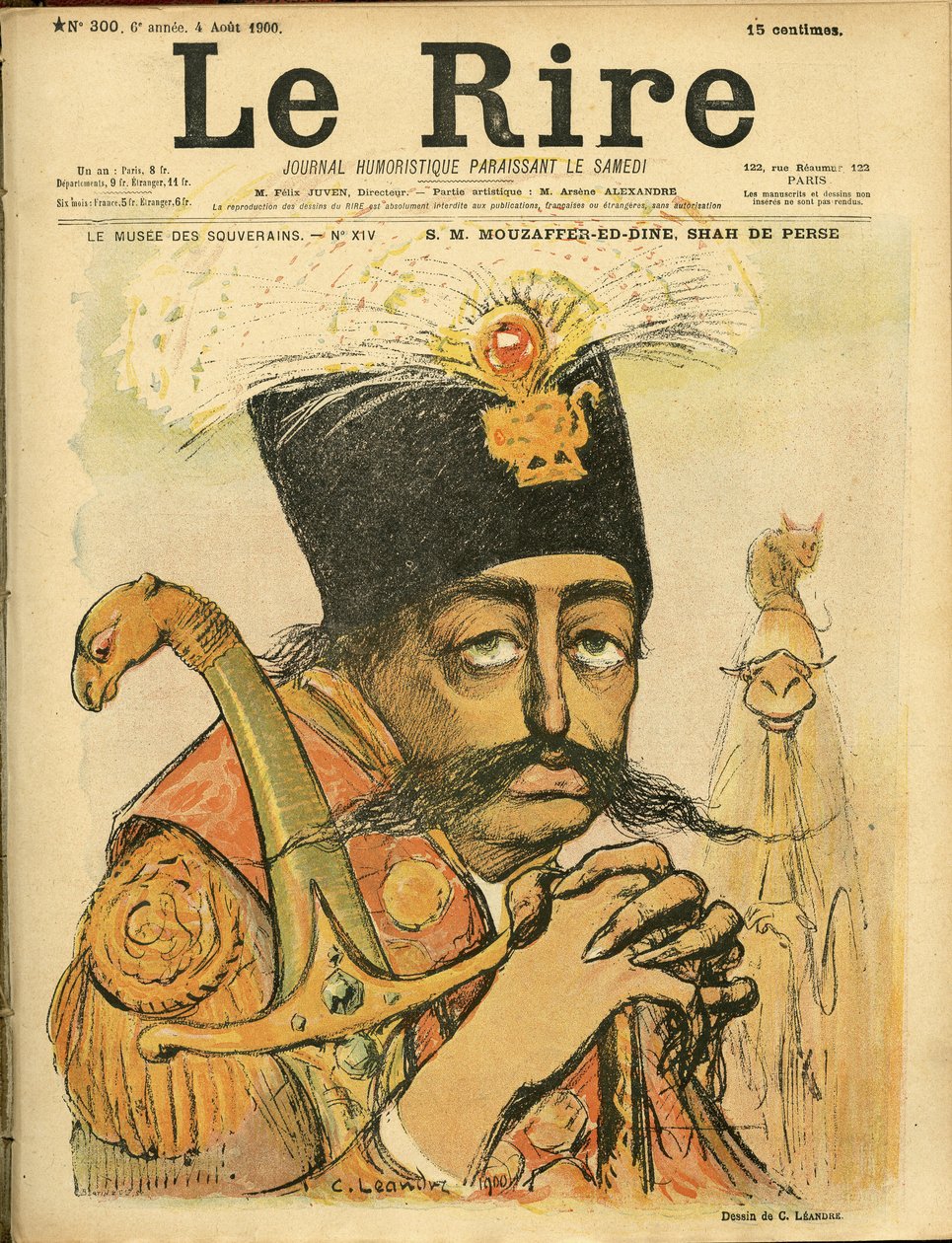 Ilustracja Charlesa Leandre (1862-1934) do okładki Le Rire autorstwa Charles Leandre