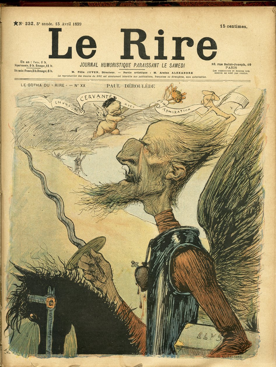 Ilustracja Charlesa Leandre (1862-1934) do okładki Le Rire autorstwa Charles Leandre