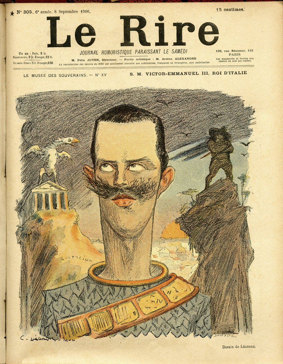 Ilustracja Charlesa Leandre (1862-1934) do okładki Le Rire autorstwa Charles Leandre