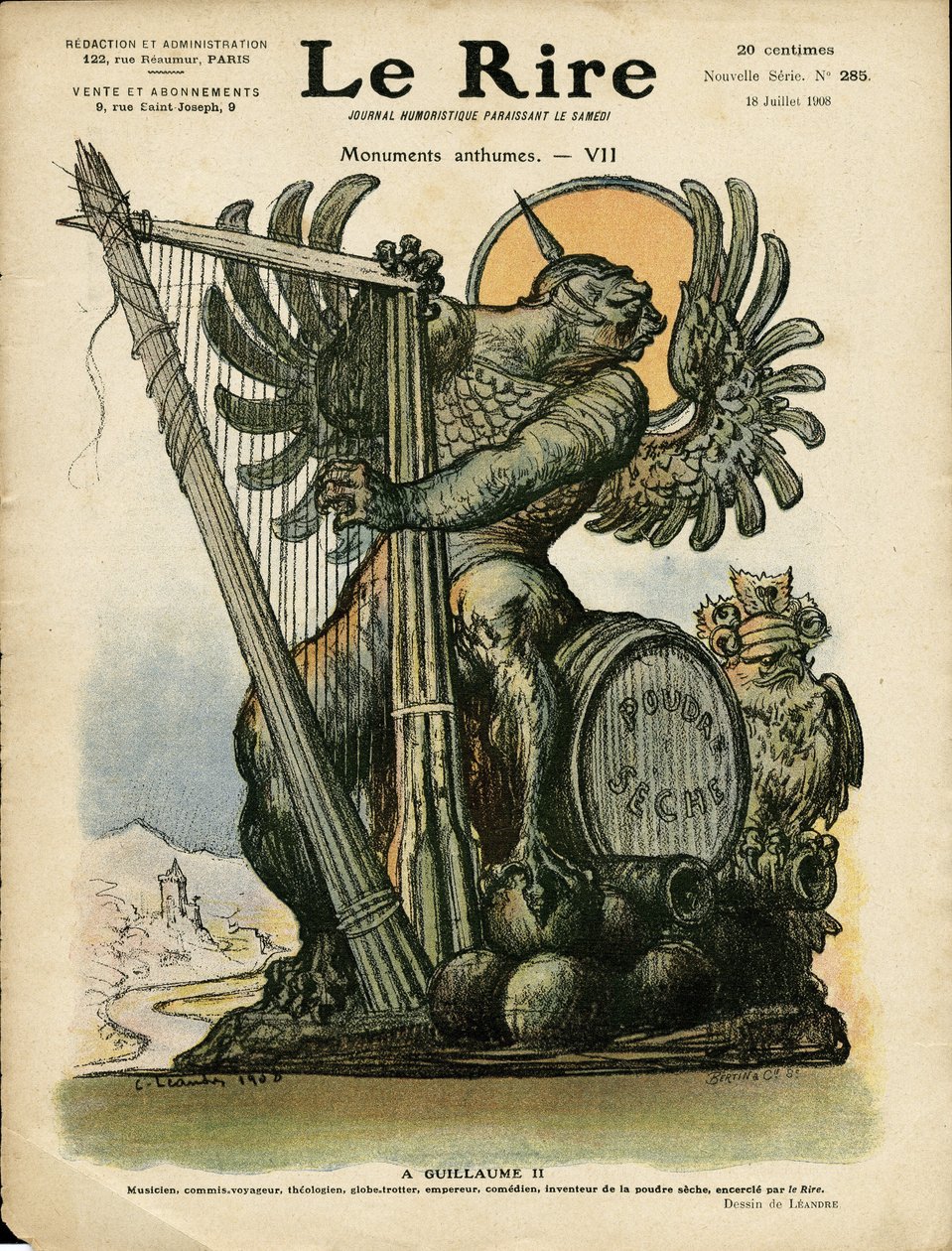 Ilustracja Charlesa Leandre (1862-1934) do okładki Le Rire autorstwa Charles Leandre