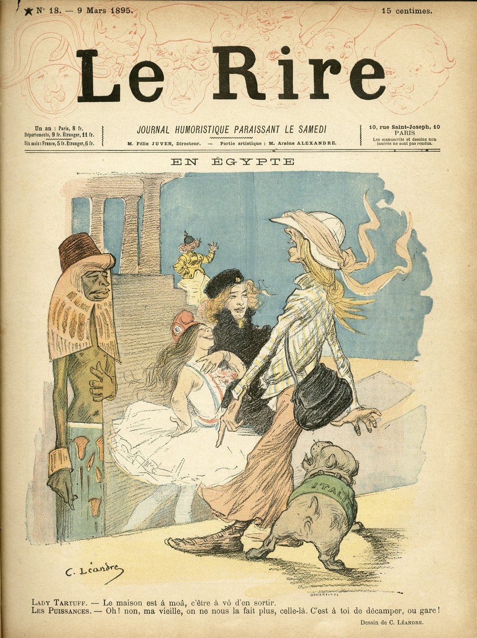 Ilustracja Charlesa Leandre (1862-1934) do okładki Le Rire autorstwa Charles Leandre