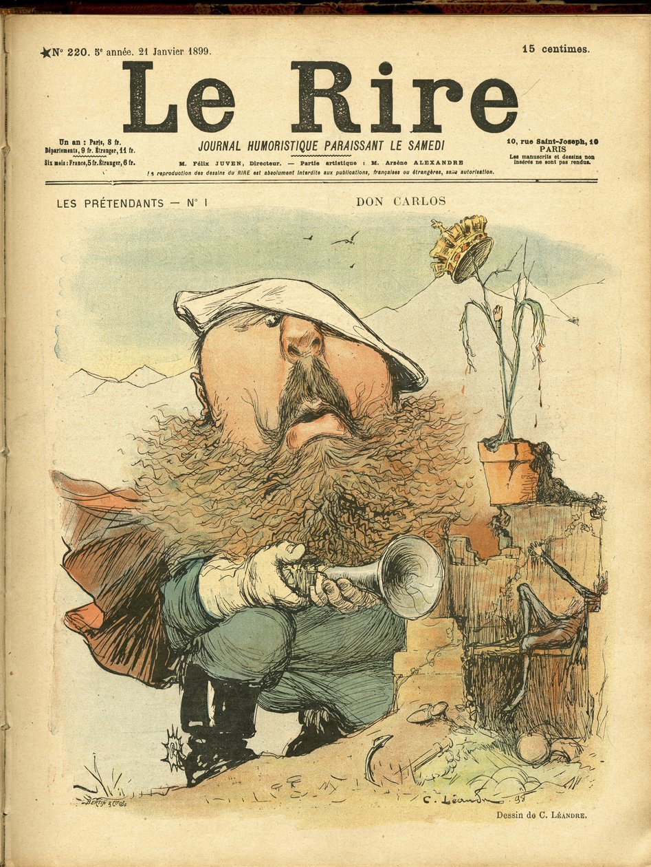 Ilustracja Charlesa Leandre (1862-1934) do okładki Le Rire autorstwa Charles Leandre