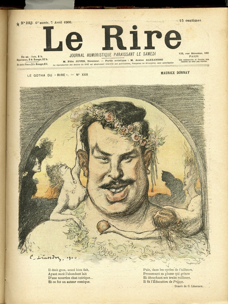 Ilustracja Charlesa Leandre (1862-1934) do okładki Le Rire autorstwa Charles Leandre