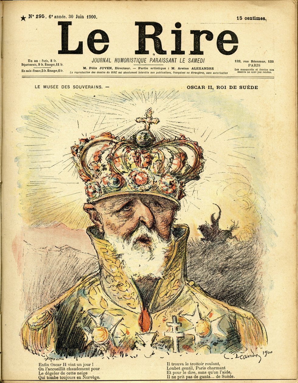 Ilustracja Charlesa Leandre (1862-1934) do okładki Le Rire autorstwa Charles Leandre