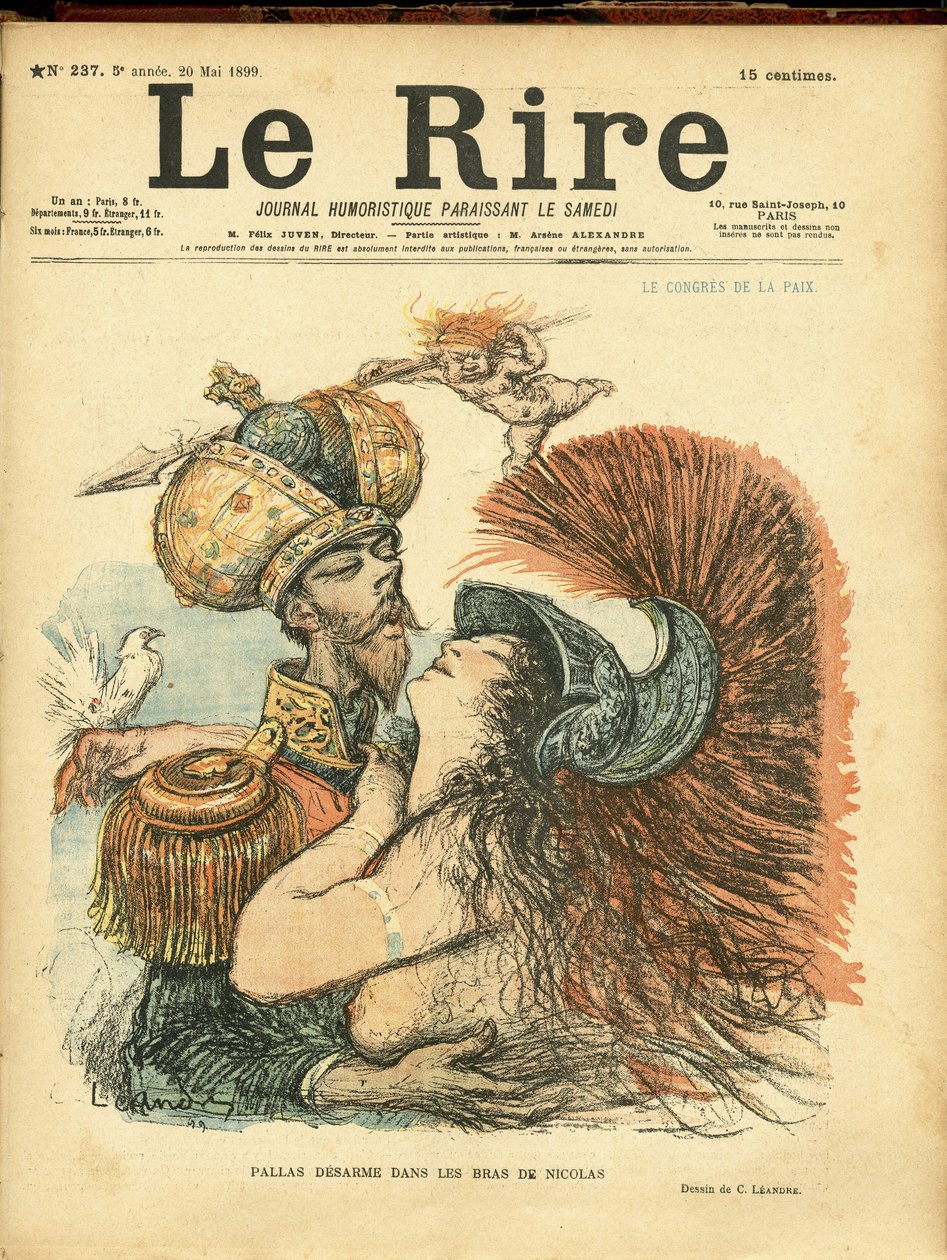 Ilustracja Charlesa Leandre (1862-1934) do okładki Le Rire autorstwa Charles Leandre