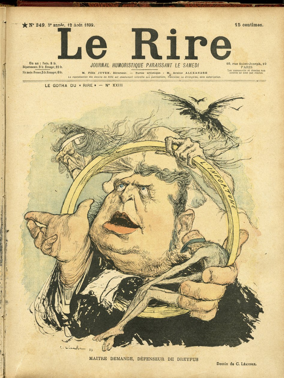 Ilustracja Charlesa Leandre (1862-1934) do okładki Le Rire autorstwa Charles Leandre