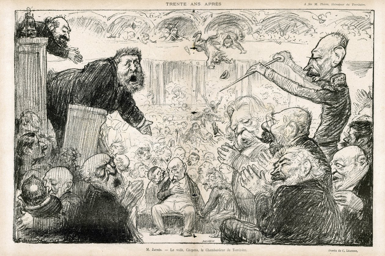 Ilustracja Charlesa Leandre (1862-1934) w Le Rire autorstwa Charles Leandre
