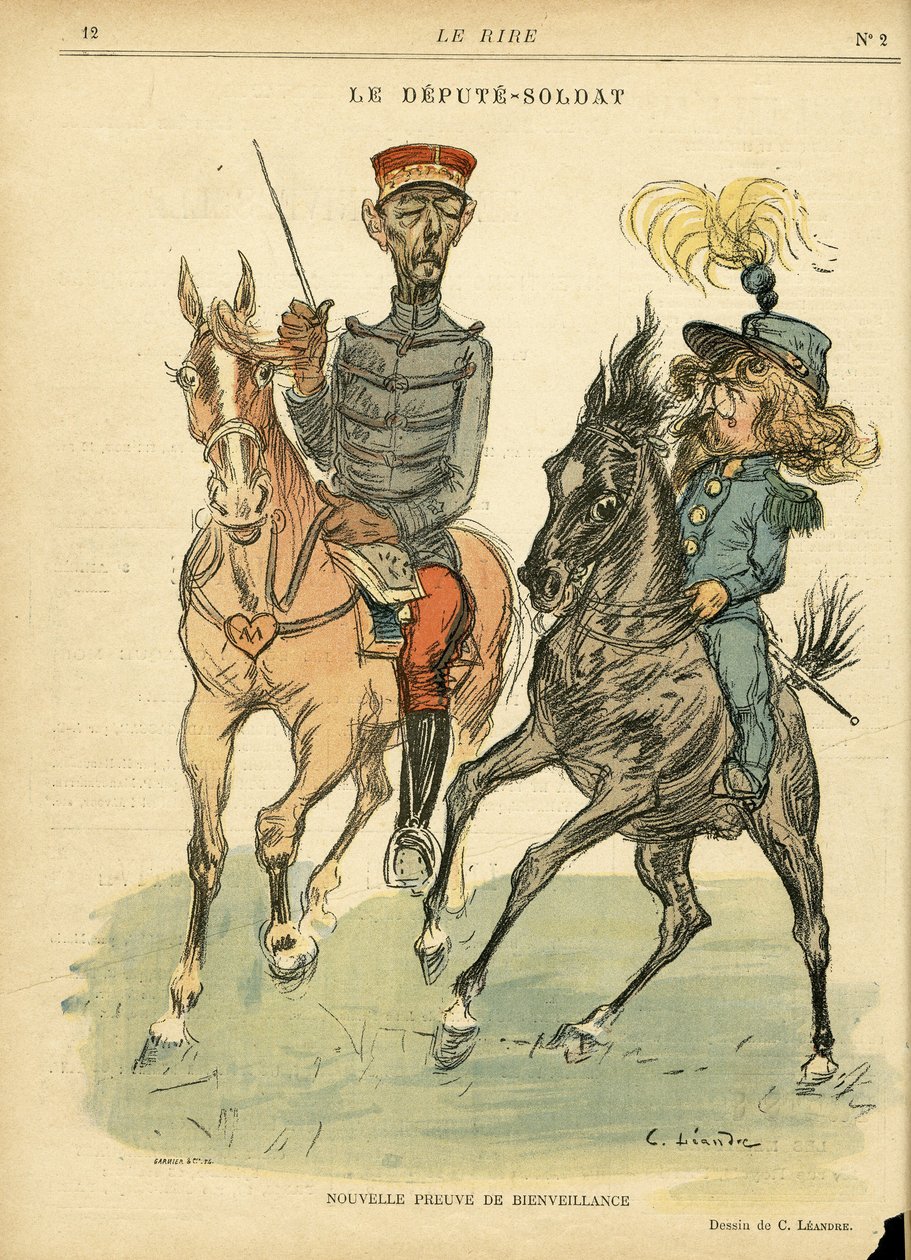 Ilustracja Charlesa Leandre (1862-1934) w Le Rire autorstwa Charles Leandre
