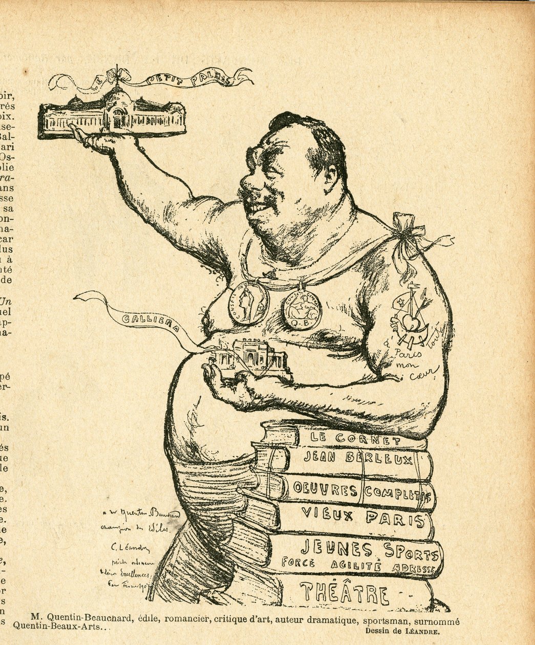 Le Lire, satyryczne czarno-białe autorstwa Charles Leandre