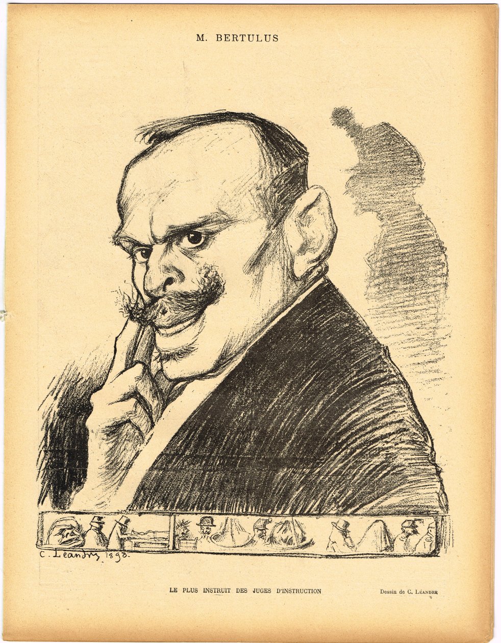 Le Lrire, satyryczne czarno-białe autorstwa Charles Leandre