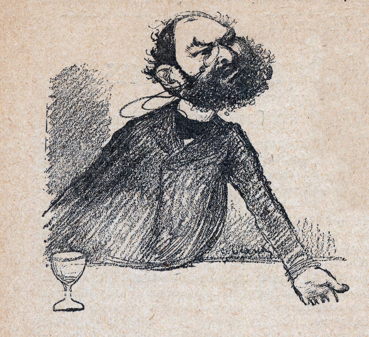 Leon Bourgeois (1851-1925) Francuski mąż stanu - rycina w „Nasz drogi suweren” Paula Bosqa - ilustracja Charles Leandre (1862-1934) 1898 - autorstwa Charles Leandre