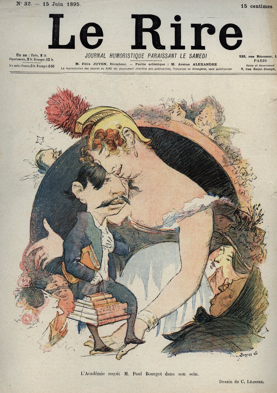 Paul Bourget (1852-1935) Francuski pisarz - L
