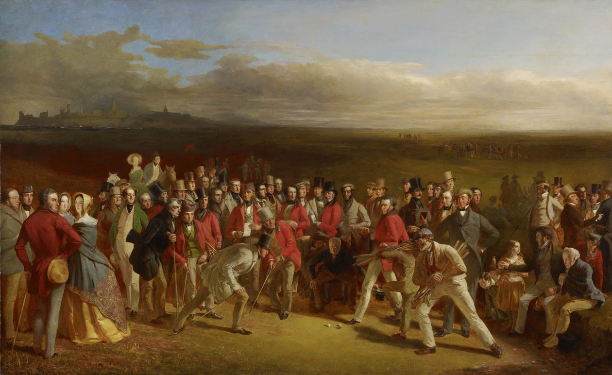 Golfiści, 1847 autorstwa Charles Lees