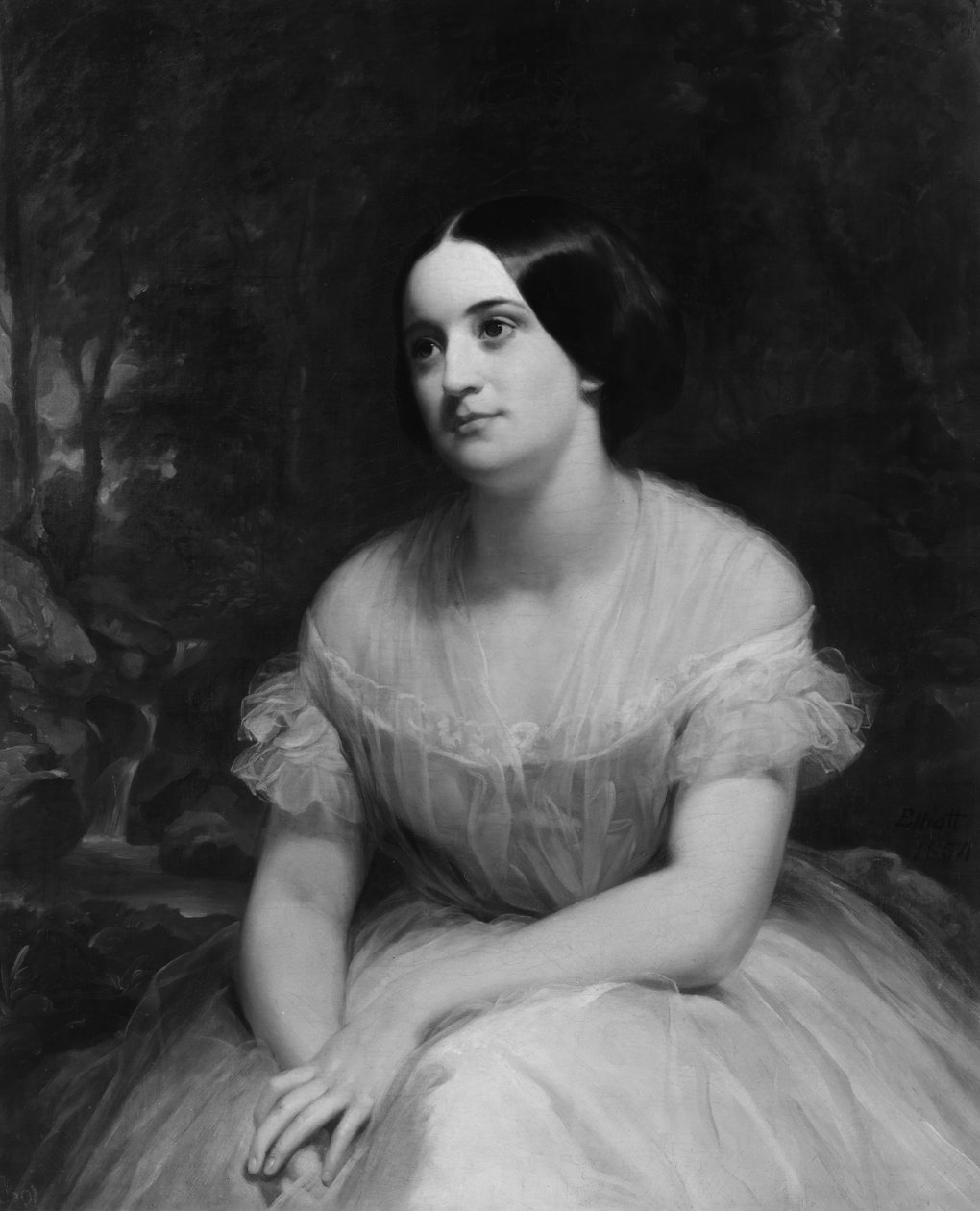 Pani James Clinton Griswold, 1854. autorstwa Charles Loring Elliott