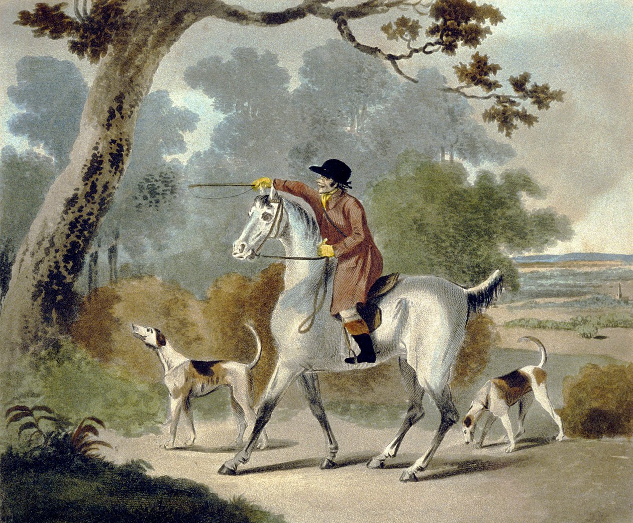 Popchnij go Tom Boy, z The Pytchley Hunt, grawerowane przez F. Jukesa (1745-1812) autorstwa Charles Lorraine (after) Smith