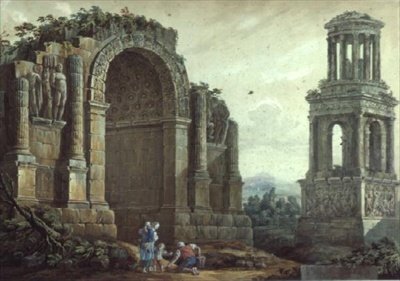 Łuk Triumfalny w St.Remy autorstwa Charles Louis Clerisseau