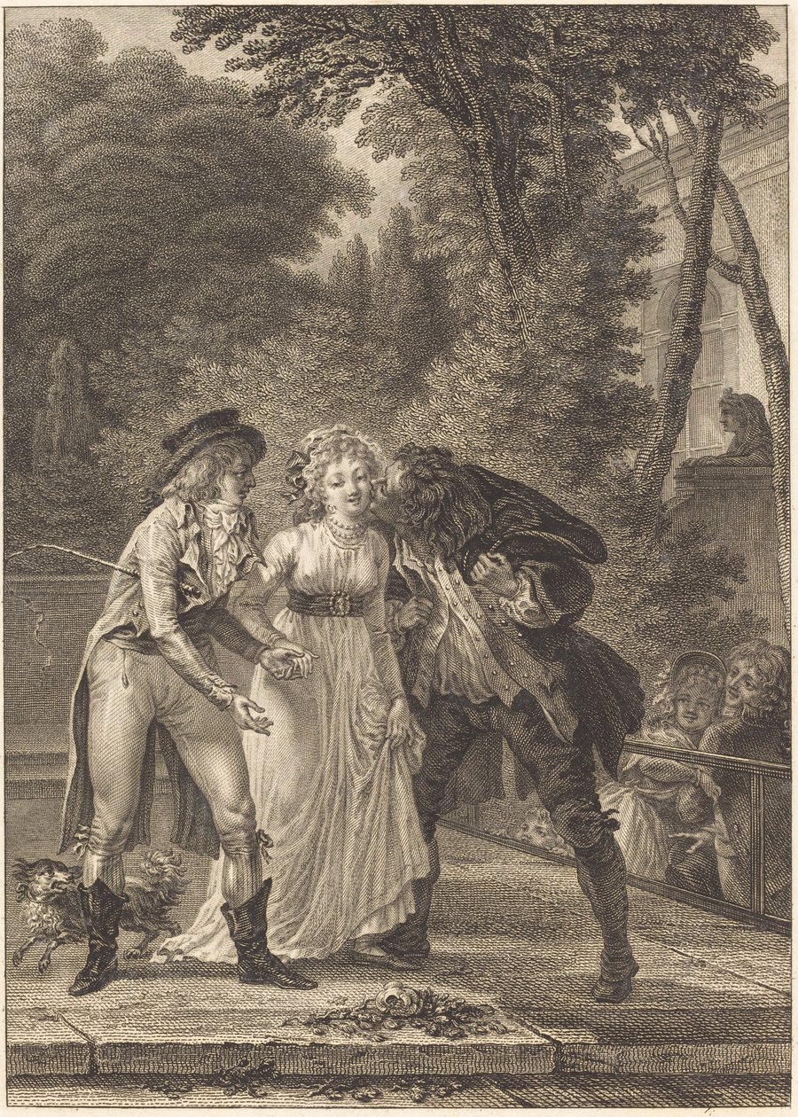 Pocałunek powrócił: Pocałunek powrócił autorstwa Charles Louis Lingée after Jacques Louis François Touzé