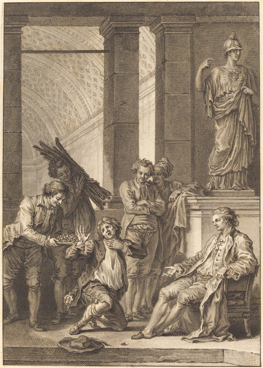 Chłop autorstwa Charles Louis Lingée after Jean Honoré Fragonard