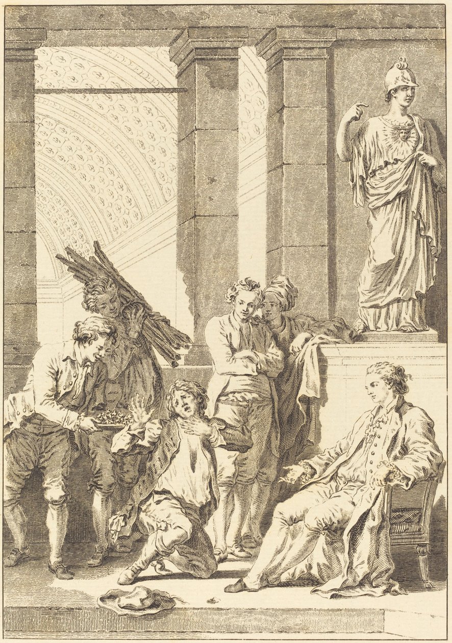 Chłop autorstwa Charles Louis Lingée after Jean Honoré Fragonard