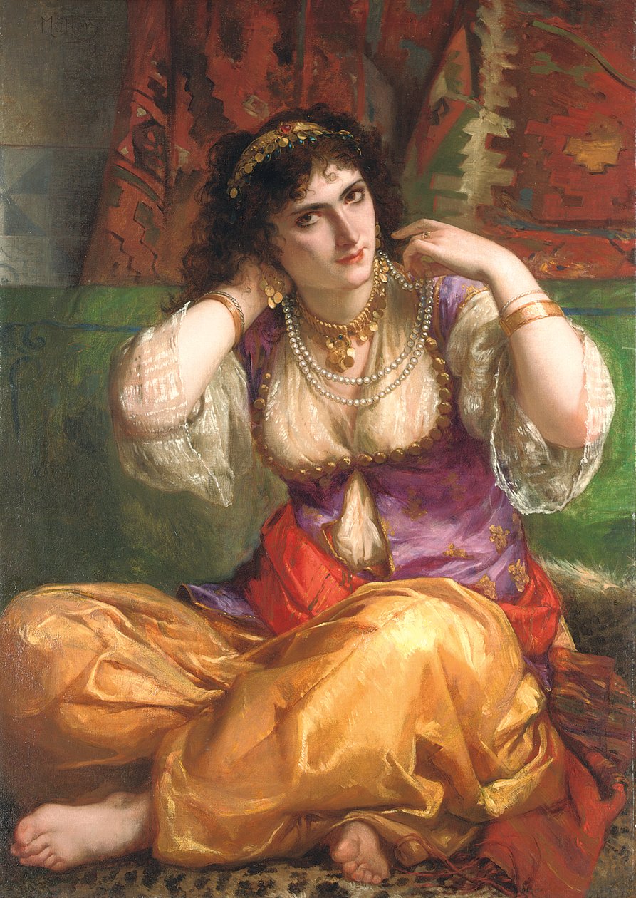 Odaliska autorstwa Charles Louis Lucien Muller