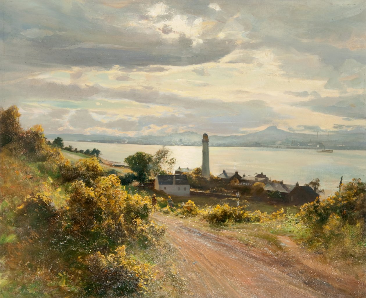 Dundee z Tayport (olej na płótnie) autorstwa Charles Louis Mitchell