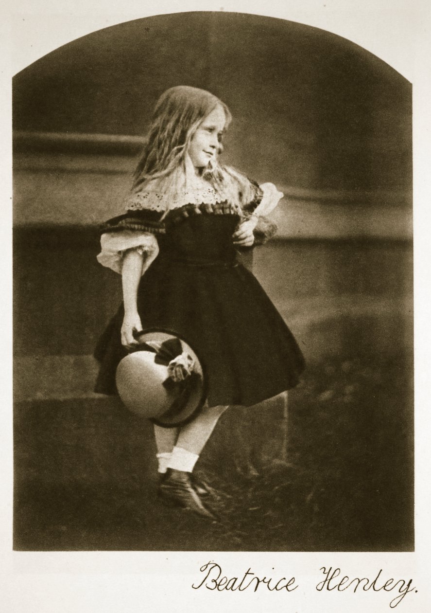 Beatrice Henley, wrzesień 1862 (zdjęcie w sepii) autorstwa Charles Lutwidge Dodgson