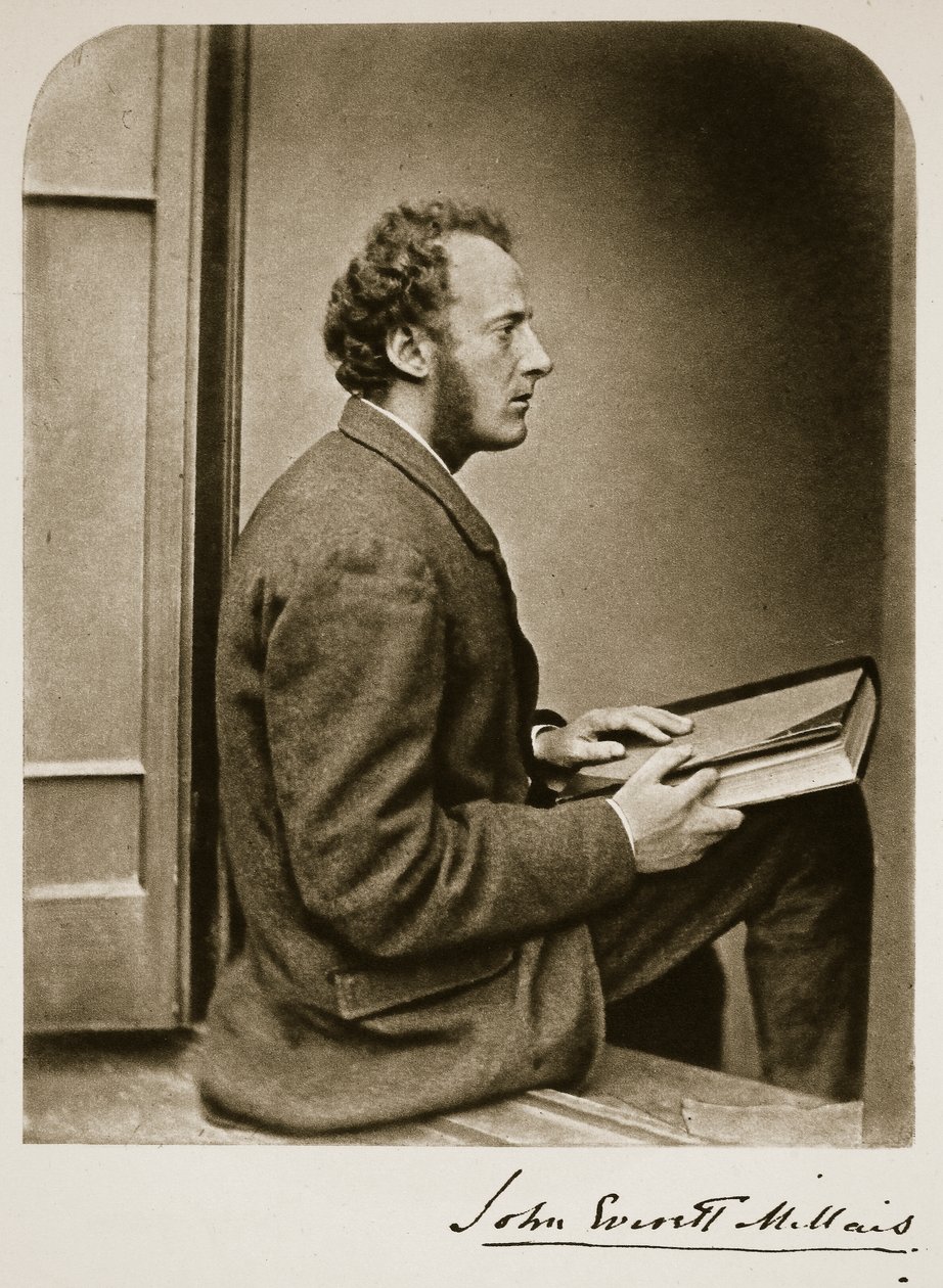 John Everett Millais, 21 lipca 1865 (zdjęcie w sepii) autorstwa Charles Lutwidge Dodgson