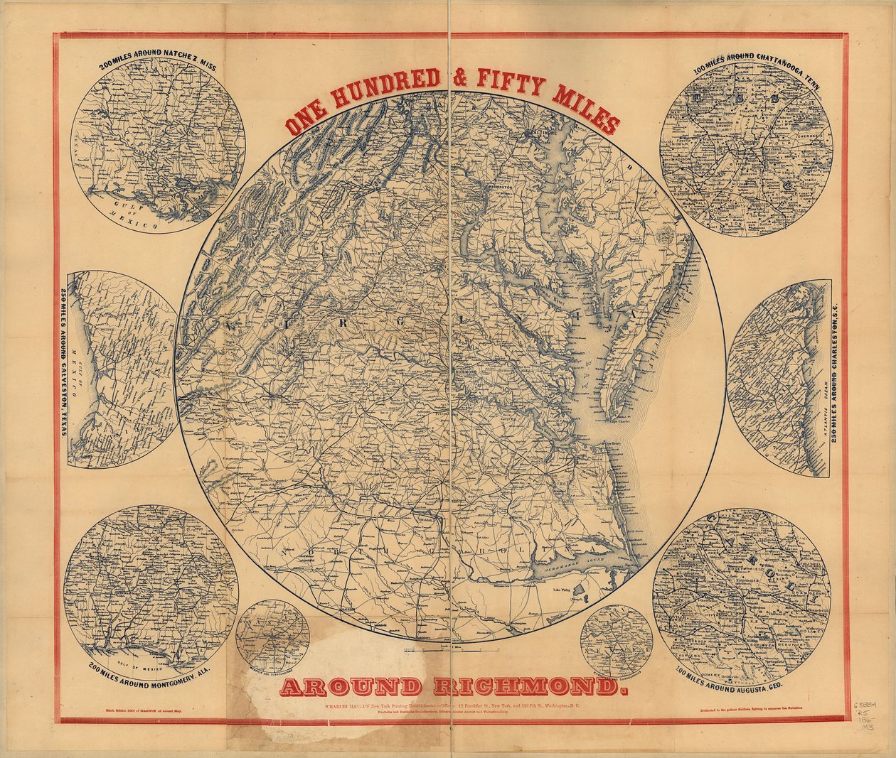 Sto pięćdziesiąt mil wokół Richmond. Wydanie 9. autorstwa Charles Magnus