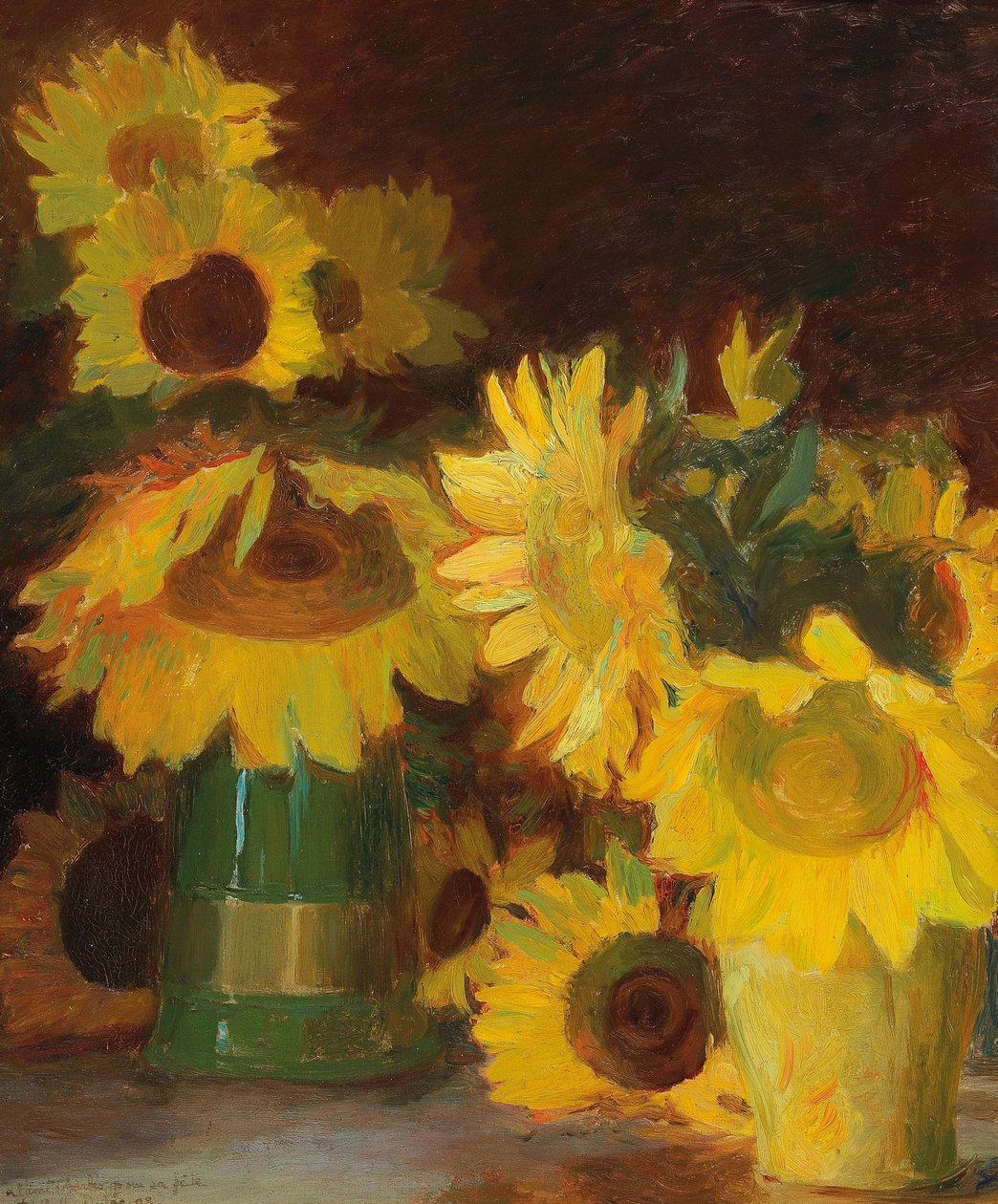 Francuski:  Tournesols Sunflowers autorstwa Charles Marie Dulac