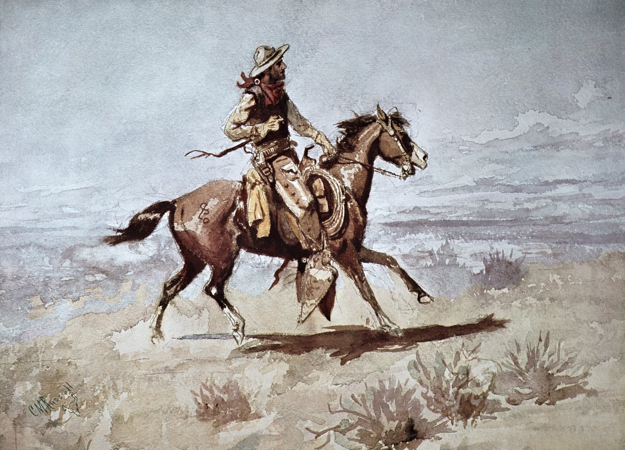 Włóczędzy autorstwa Charles Marion Russell