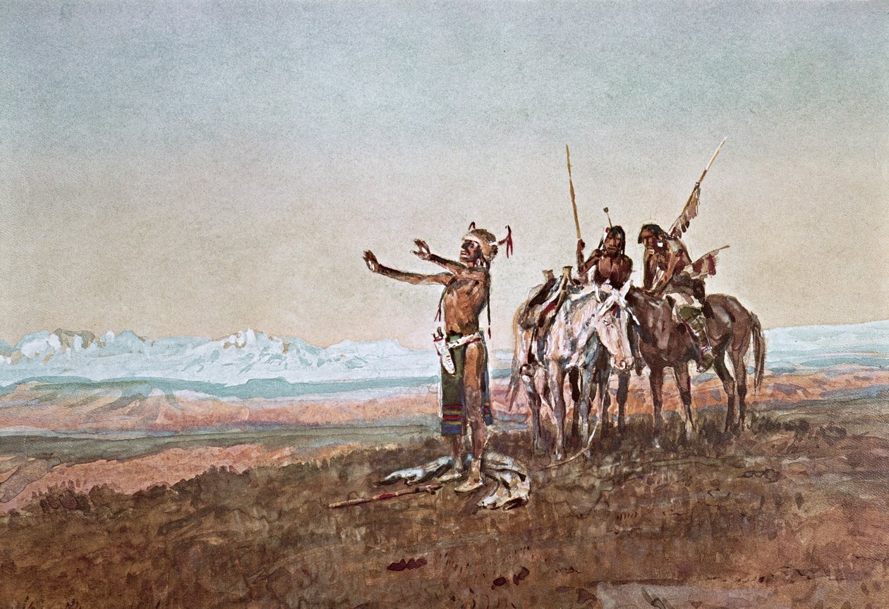 Inwokacja do Słońca autorstwa Charles Marion Russell