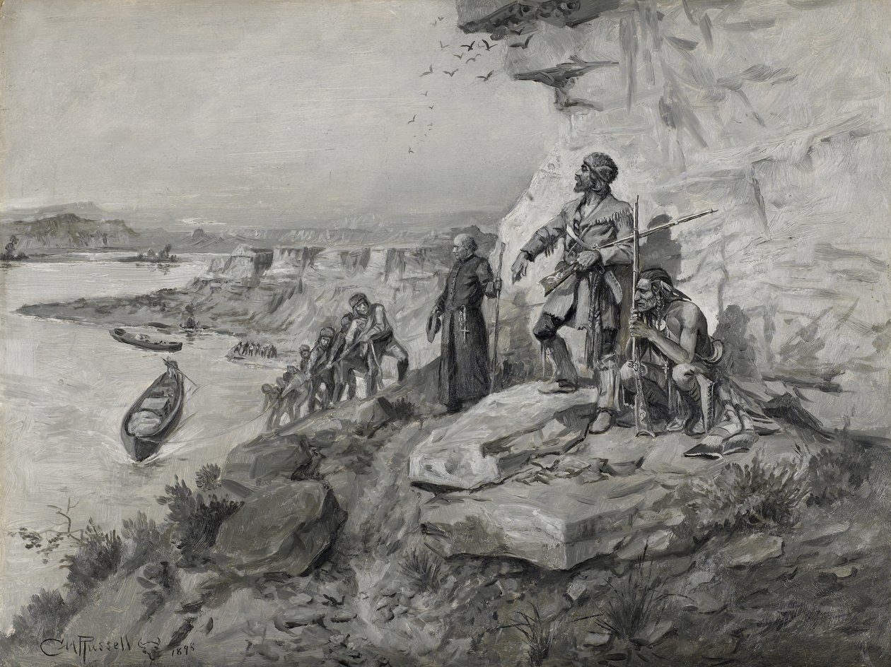 Podróżnicy, 1898 autorstwa Charles Marion Russell