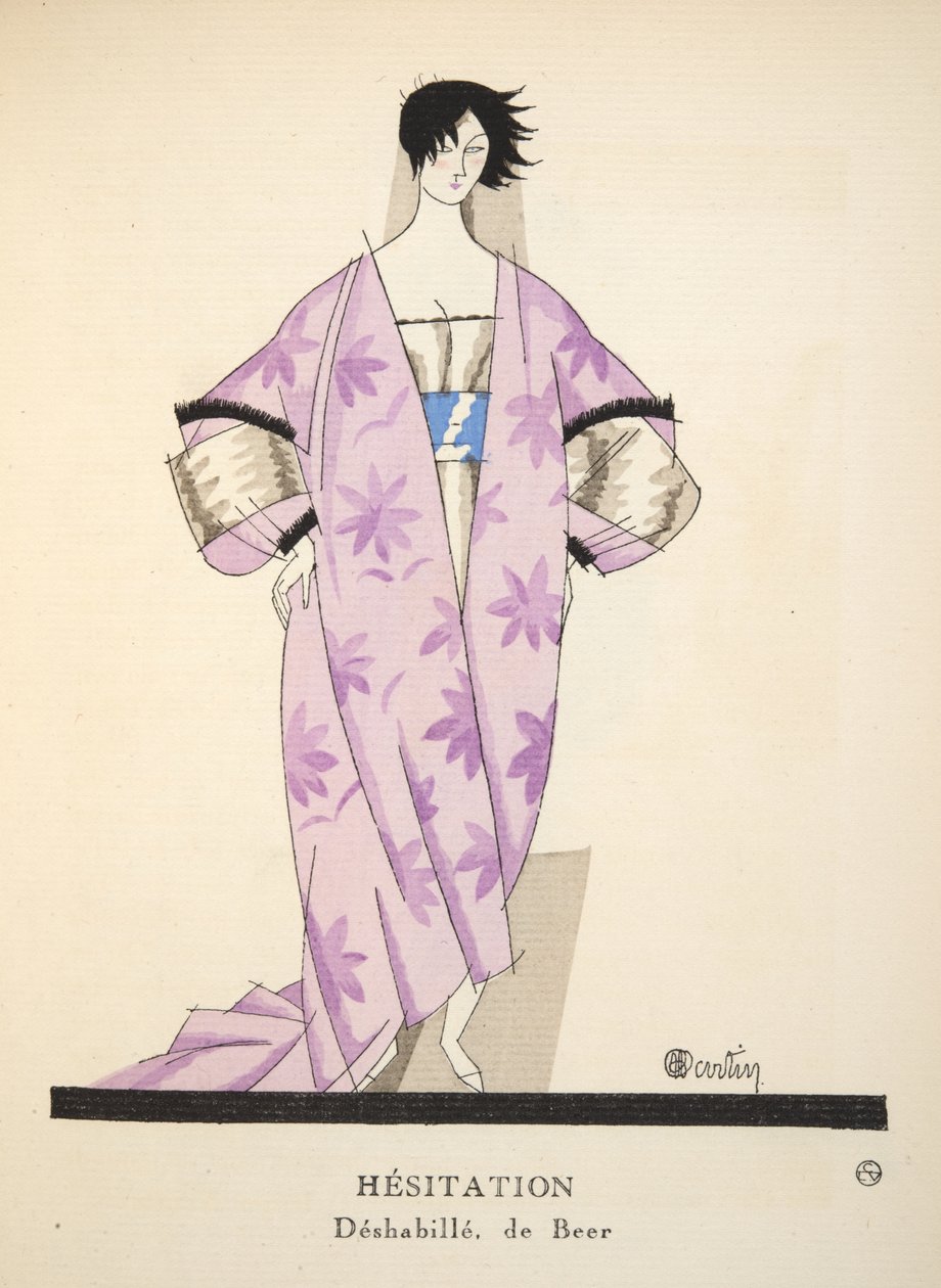 Wahanie z Gazette de Bon Ton, wyd. 1920 (druk szablonowy) autorstwa Charles Martin