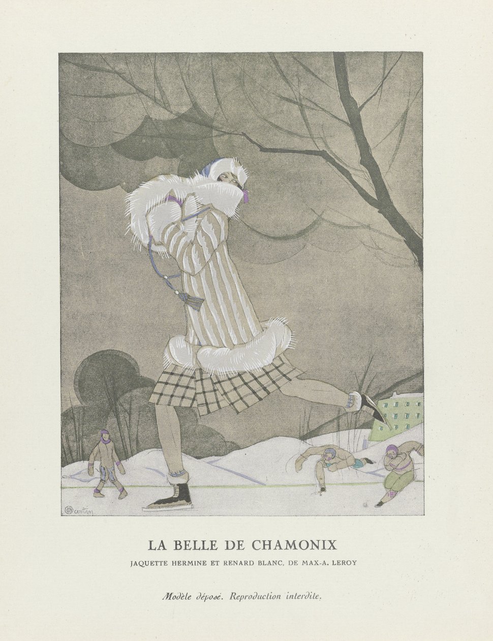 La Belle de Chamonix, wyd. 1924 (odbitka szablonowa) autorstwa Charles Martin