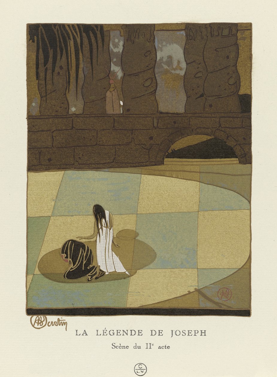 Legenda o Józefie, scena z aktu II, wyd. 1914 (odbitka szablonowa) autorstwa Charles Martin